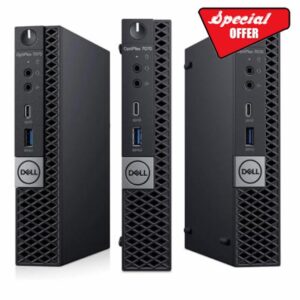 Dell Optiplex 7070 Micro Mini Tiny PC Computer USFF i5-9500T Wi-Fi Bluetooth Windows 11 Pro (16GB - 128GB SSD)