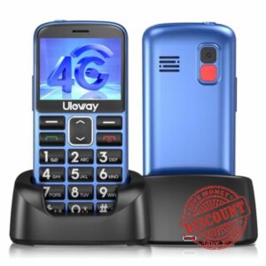 4G Big Button Mobile Phone for Elderly Unlocked Sim Free Basic Phone Senior Mobile Phones Easy to Use Pay as You Go with SOS Butto