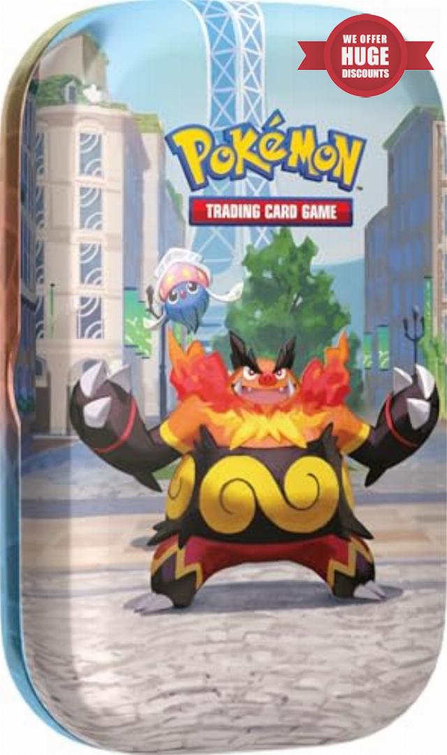 Pokémon TCG: Lumiose City Mini Tin: Emboar & Inkay (2 booster packs