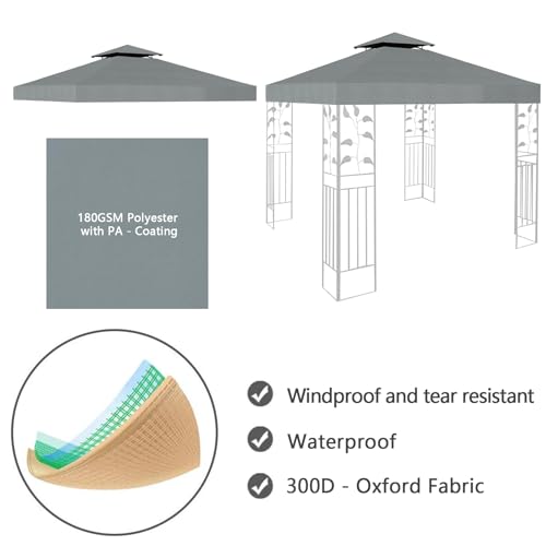 Garden Party Tent Spare Part (TOP COVER ONLY) (Grey)