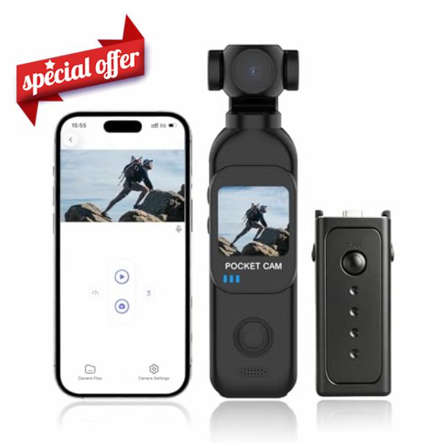 Portable Pocket Vlogging Camera Built-in WiFi