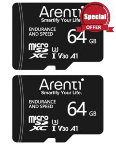 ARENTI 64GB microSDXC Memory Card for Arenti Security Cameras AInanny/B2/P2/O3/OP1/GO2/W2