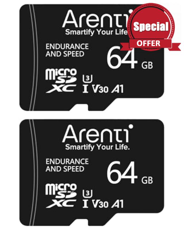 ARENTI 64GB microSDXC Memory Card for Arenti Security Cameras AInanny/B2/P2/O3/OP1/GO2/W2
