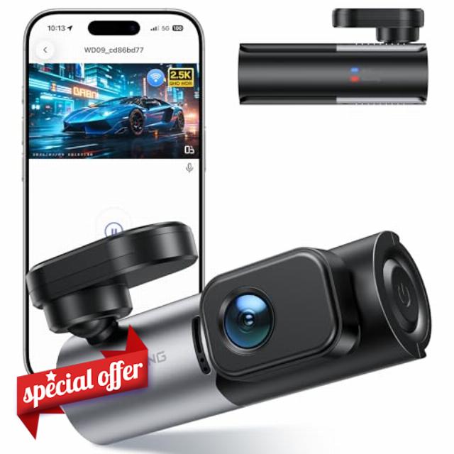 WOLFANG 2.5K Dash Cam with WiFi