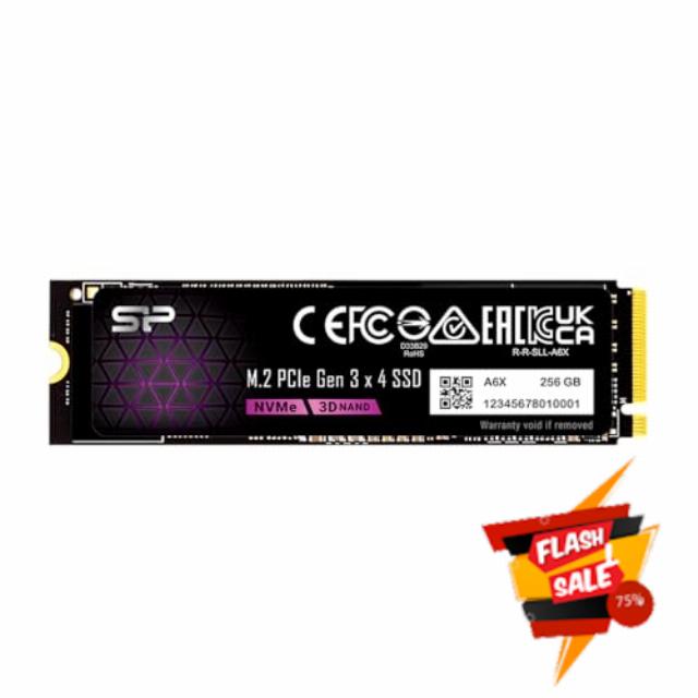 Silicon Power 256GB NVMe M.2 PCIe Gen3x4 2280 SSD (SP256GBP34A60M28AY)
