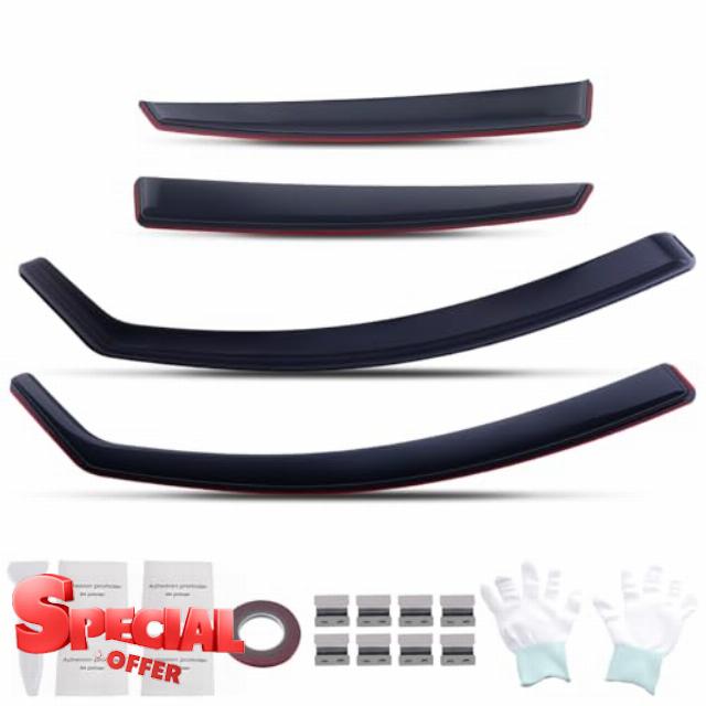 maXpeedingrods 4pcs Wind Deflectors for Audi A6 C6 5-Door Avant 2004-2011