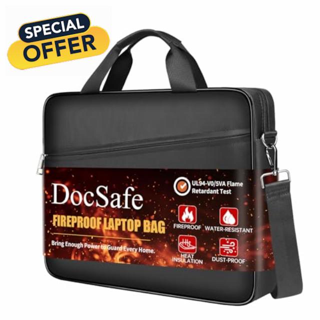 DocSafe Fireproof Laptop Bag 15 15.6 Inch