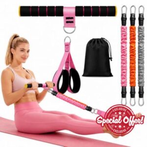 2026 Upgraded Pedal Resistance Bands with Handles for Women