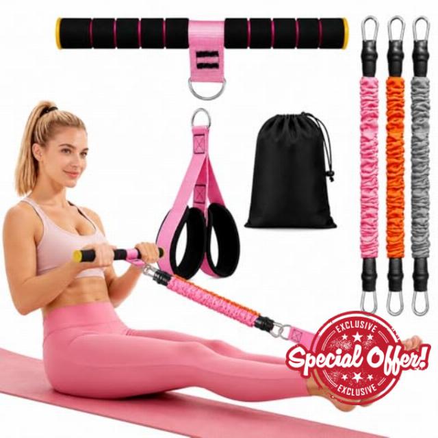 2026 Upgraded Pedal Resistance Bands with Handles for Women