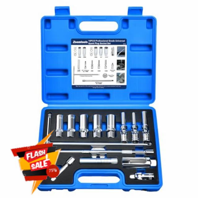 15pcs Magnetic Spark Plug Socket Set(14mm