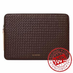 Comfyable Woven Laptop Sleeve 13 Inch Faux Leather Compatible with 13/13.3/14 Inch MacBook Air & MacBook Pro M5 M4 M3 M2 2026-2021