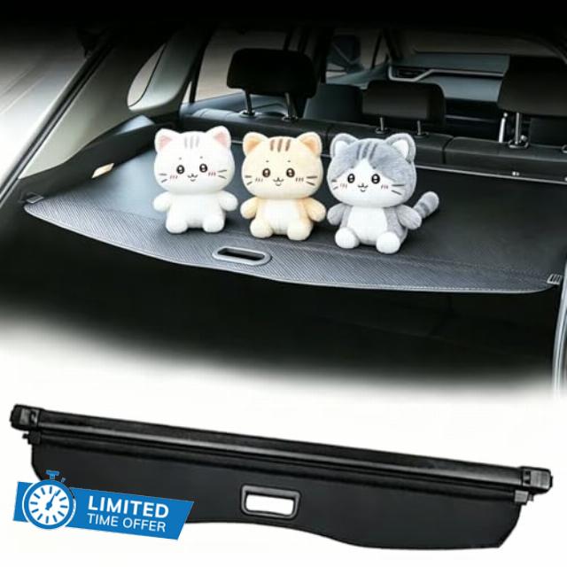 Retractable Trunk Cargo Shade for Genesis GV60 2021-2025 | Trunk Cargo Cover & Luggage Security Shade | Black Canvas