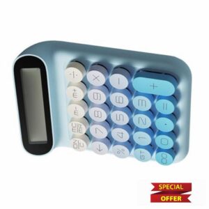 Mechanical Calculator High Appearance Comfortable Tactiles Clear Display Portable ABS for Office Profess