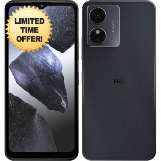 HMD Aura 2 4/128 Black (Renewed)
