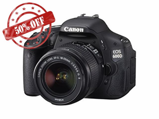 Canon EOS 600D Digital SLR Camera (inc. 18-55 mm f/3.5-5.6 IS II Lens Kit) (Renewed)
