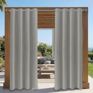 Thermal Insulated Grommet Top Blackout Curtains for Porch/Garden