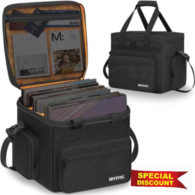 OUUTMEE Vinyl Record Carrying Bag