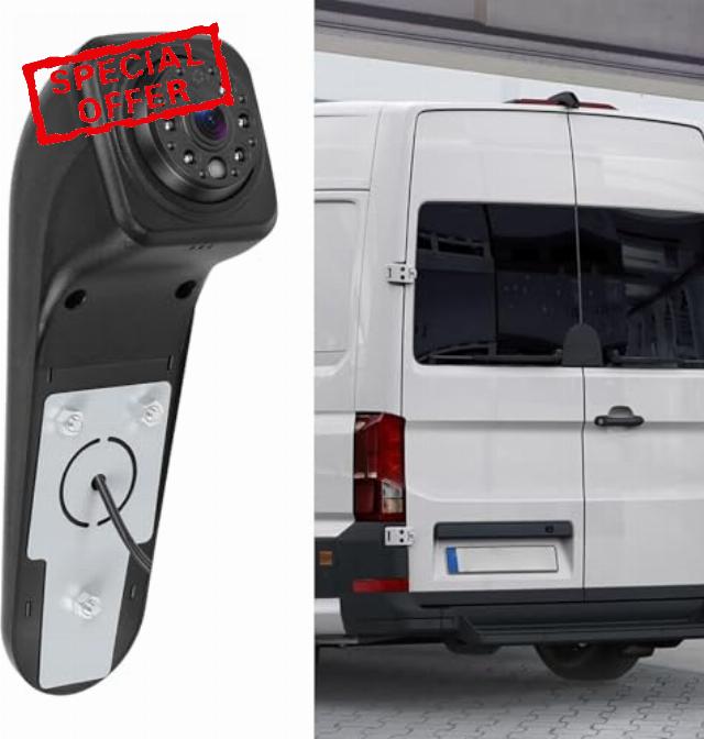 CAMECHO Brake Light Rear View Camera for Volkswagen VW Crafter 2017 AHD 720P/CVBS Reversing Camera
