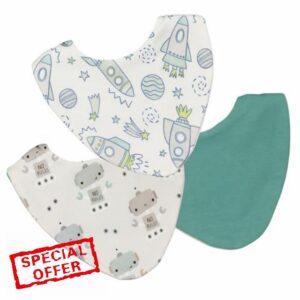 Waterproof Baby Dribble Bib 3 Pack