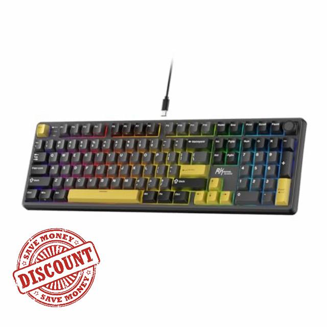 RK ROYAL KLUDGE X104 Full Size Mechanical Keyboard