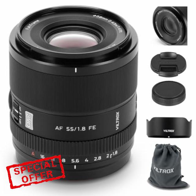 VILTROX 55mm F1.8 EVO FE APO Lens for Sony E
