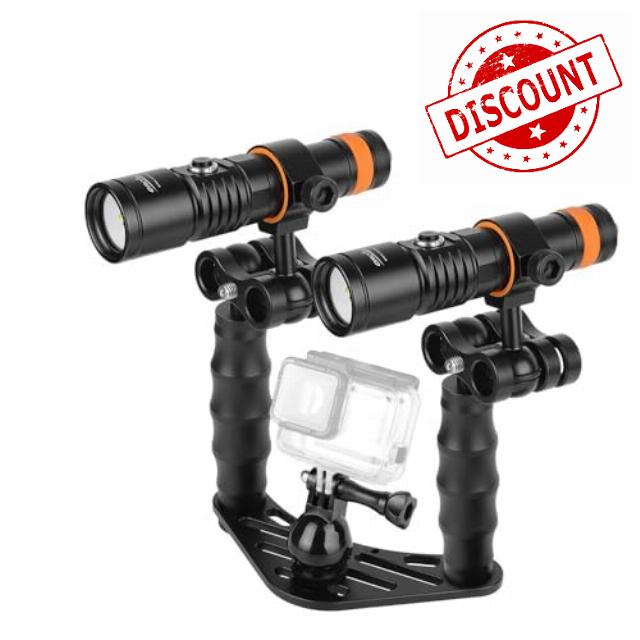 ORCATORCH D710V MK2 Dual Underwater Video Light Kit