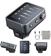 Godox X3 Pro S X3ProS X3Pro-S TTL Wireless Flash Trigger, 2.4GHz LCD Touchscreen, Bluetooth Integ...