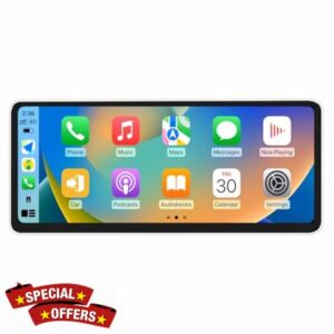 12.3 Linux Touch Screen Upgrade for Mercedes NTG 5.1/5.2 C-W205 GLC-X253 V-W447 X-W470 CarPlay Android Auto Full Screen Mirroring App Support Vehicle Cameras