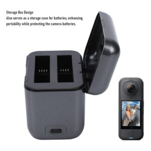 Dual Slot Fast Charging Hub with 1.47 Inch LCD Display for 360 X4 Air