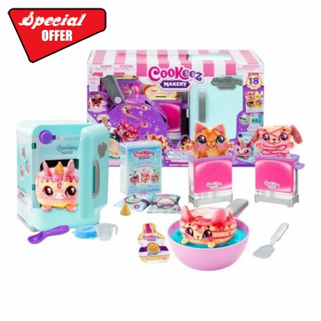 Cookeez Makery Role-Play Bulk Set with Accessories (5+ Years) Bake & Reveal Magic – Mix
