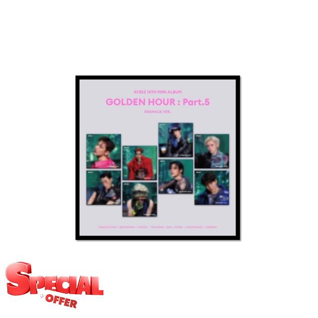 A.TEEZ ATEEZ GOLDEN HOUR : Part.5 [Digipack 8 Ver Ver.] 14th Mini Album