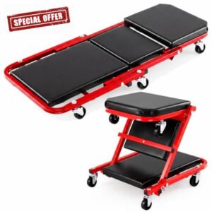 TANGZON 2-In-1 Folding Mechanics Creeper Seat