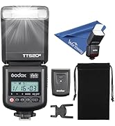 Godox TT520III Universal Hot Shoe Flash - Manual Flash with RT-16 Wireless Transmitter,Compatible...