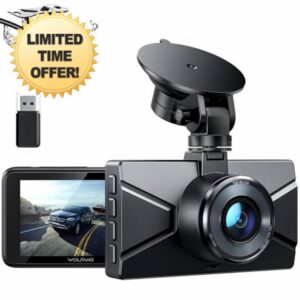 WOLFANG Dash Cam Front and Rear 2.5K