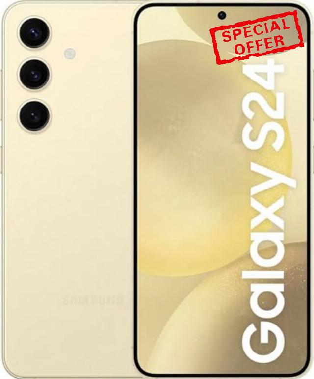 Samsung Galaxy S24 128GB Amber Yellow Unlocked (Renewed)