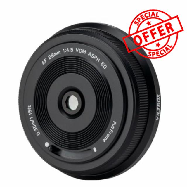 VILTROX AF 28mm F4.5 Full Frame Pancake Lens Auto Focus Chips-Size Wide Angle Lens Compatible with L Mount Camera
