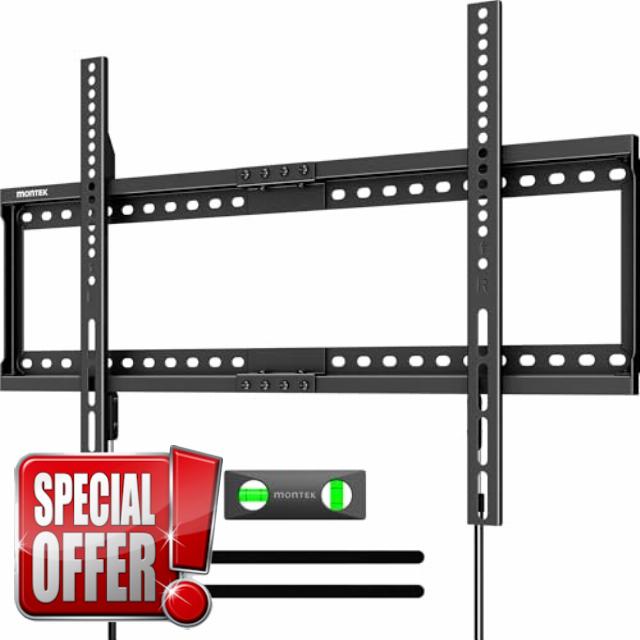 monTEK Heavy-Duty Fixed TV Wall Mount for 37"-86" TVs