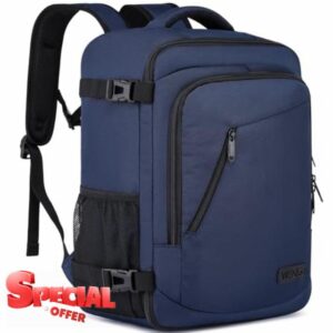 for New Ryanair Cabin Bags 40x30x20 Underseat 24L Small Travel Backpack Cabin Size Rucksack for Plane Hand Luggage Backpack Flight Bag Ryan Air Cabin Bag Fit 14 Inch Laptop with USB Charging Port-Blue