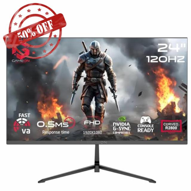 GAMEON GC24F120VA Pro Series 24 Inch R2800 Curved Gaming Monitor