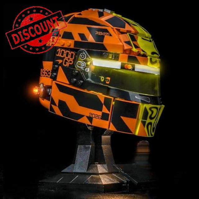 Light Kit Compatible with Lego 43023 McLaren Mastercard F1 Team Lando Norris Helmet (No Model)