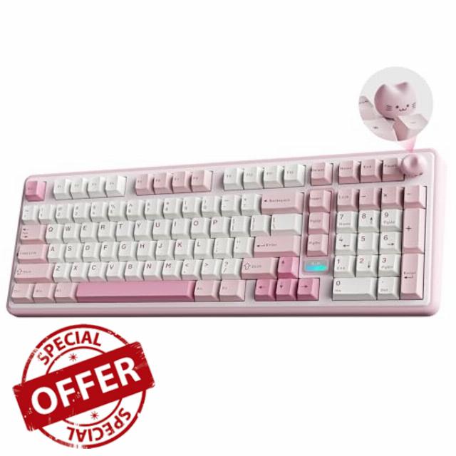 YUNZII B98 PRO QMK/VIA Wireless Mechanical Gaming Keyboard