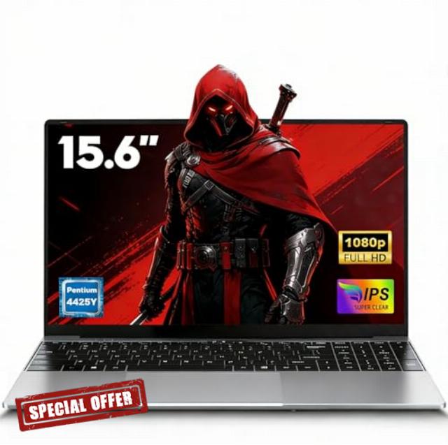 FUNYET 2026 Laptop Computer - 15.6'' FHD 1920×1080 Display Laptop with 4425Y Processor(Up to 1.7GHz)