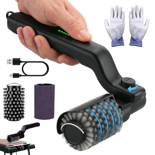 Cordless Rechargeable Bbq Cleaning Brush with 2 Heads