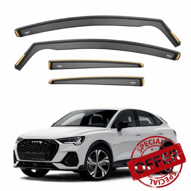 ISPEED Wind Deflectors For Audi Q3 Sportback MK2 2019-2025 Set | Keep Your Car Ventilated In Rain & Wind