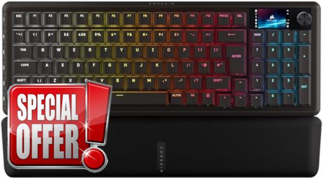 Corsair VANGUARD 96 WIRELESS Mechanical RGB Gaming Keyboard – QWERTY UK