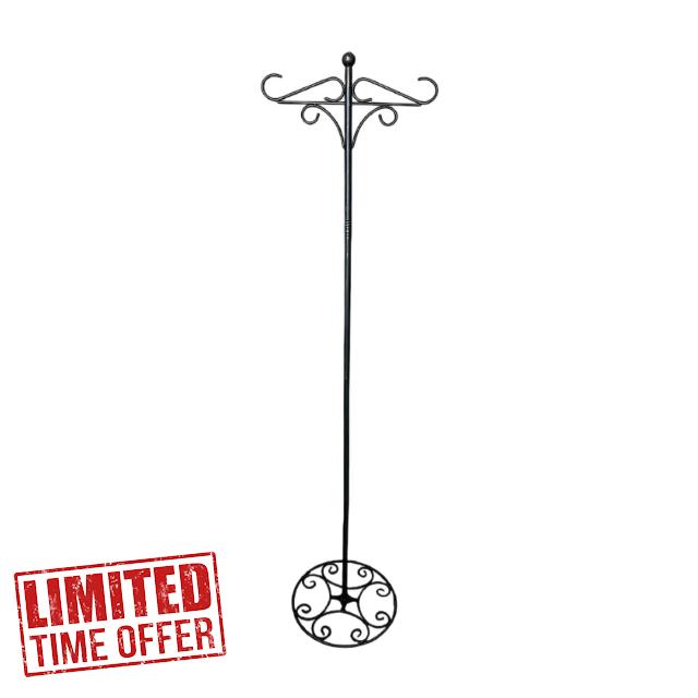 Shepherds Hook Stand Floor Stand Lawn Porch Deck Standing Pole Holder Garden Hook for Hanging Plant Baskets Flowerpot Wreath
