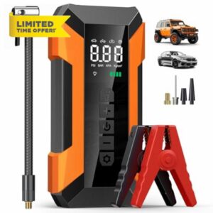 Jump Starter Power Pack with Air Compressor 8000mAh 150PSI