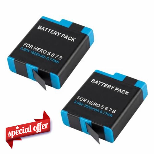 2PCS Battery for GoPro Hero 5