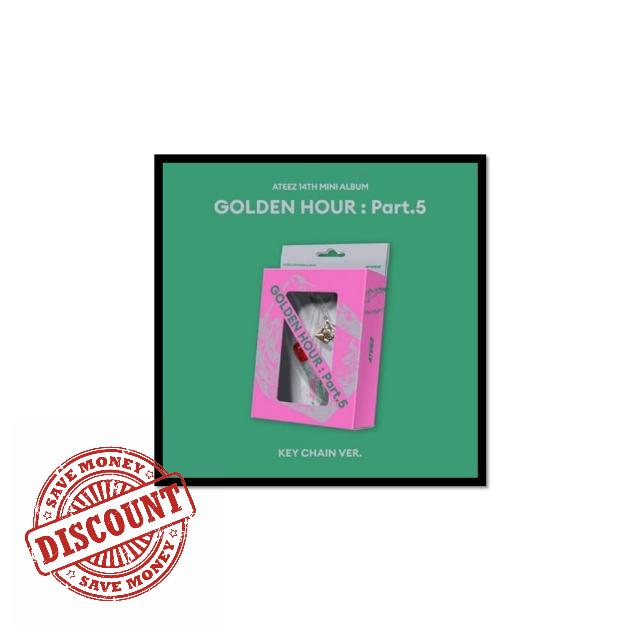 A.TEEZ ATEEZ GOLDEN HOUR : Part.5 [Key Chain Ver.] 14th Mini Album