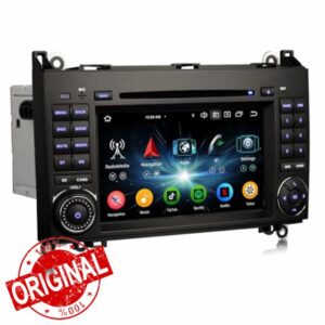 Erisin 7 Inch Android 16 Head Unit Car Stereo Bluetooth for Mercedes A/B Class W169 W245 Sprinter Viano Vito VW Crafter Sat Nav CarPlay Android Auto WiFi 4G DAB+ DSP RDS DVR DVD CD Player Canbus SWC